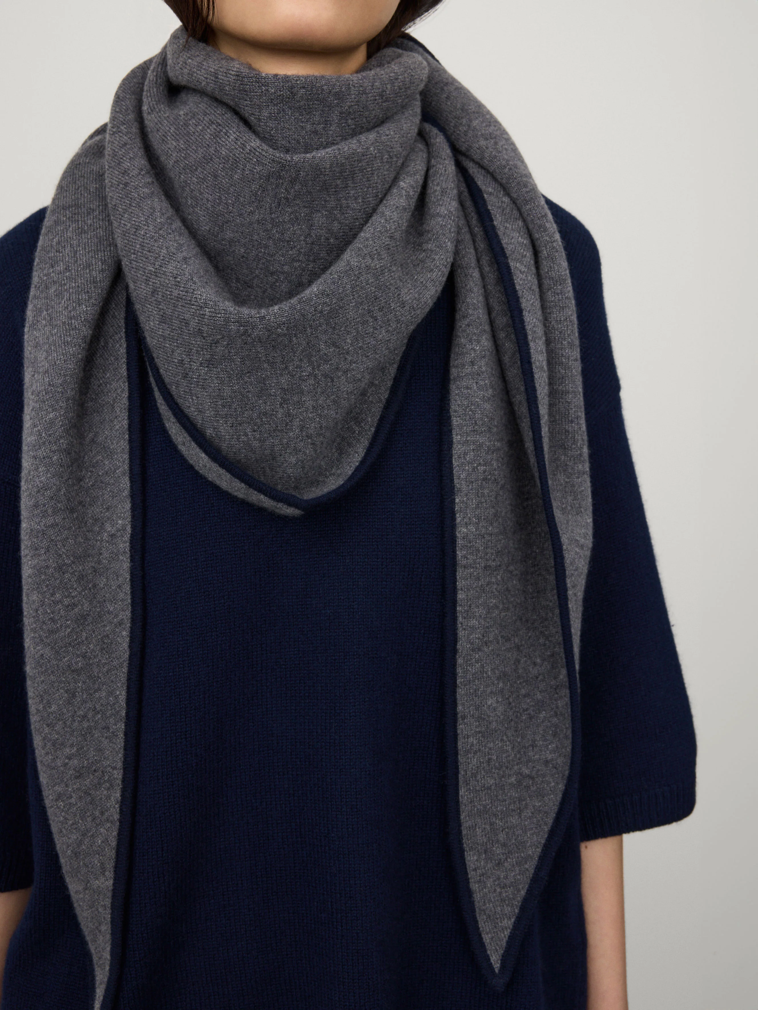 The Bandana Contrast Large Scarf - Image 3
