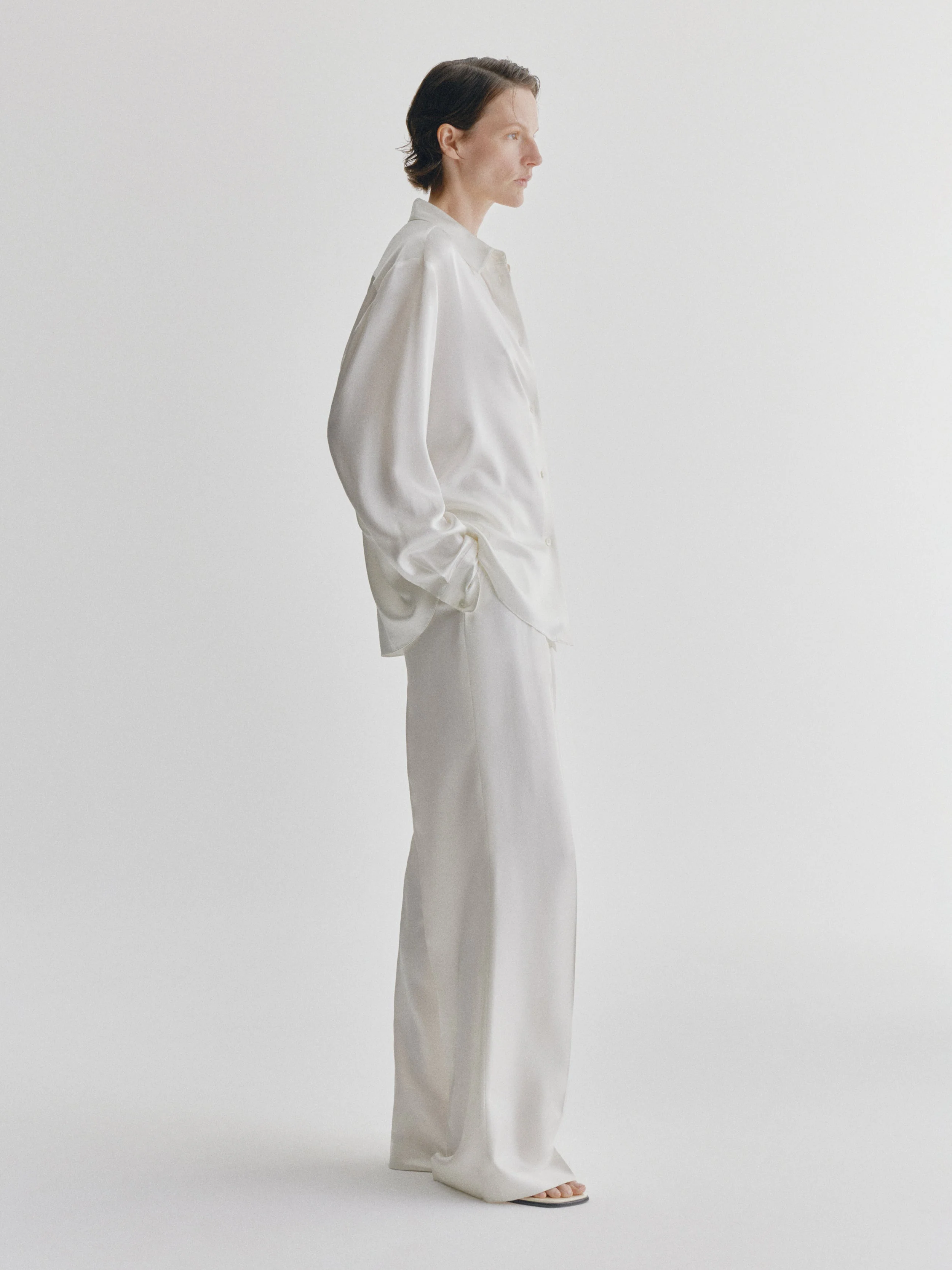 Tailored Wide Leg Trousers - Image 3