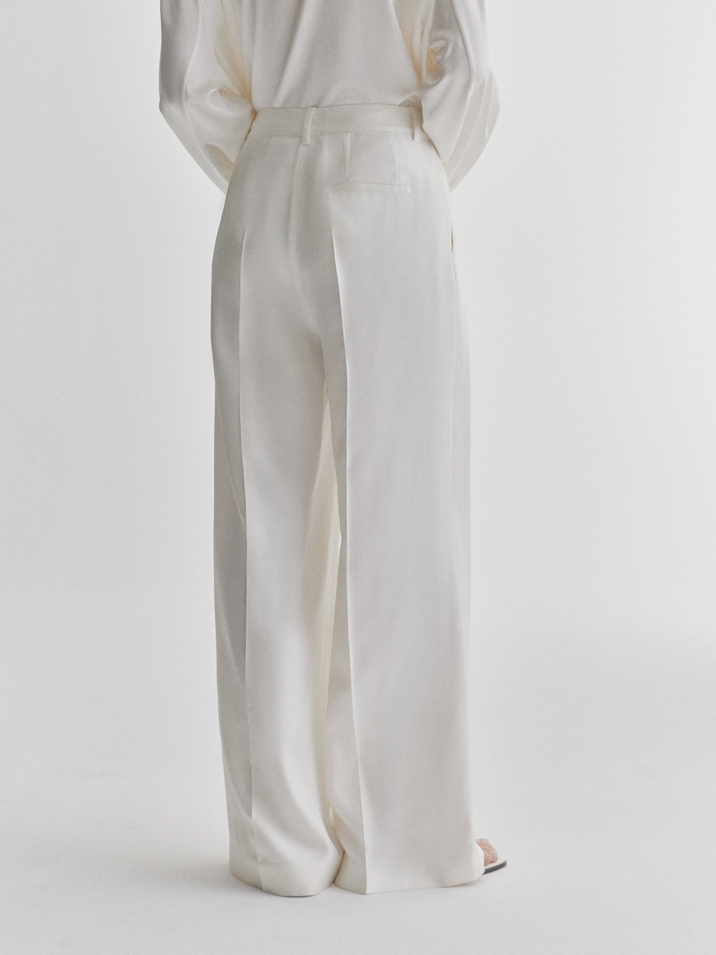 Tailored Wide Leg Trousers - Image 5